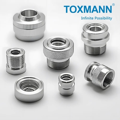Services de personnalisation d'usinage CNC OEM Pièces filetées en aluminium en acier inoxydable
