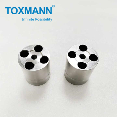 Pièces de moules ronds en plastique cube Les inserts de moules en plastique Les outils de moules par injection, les inserts de moules en plastique Les inserts filetés