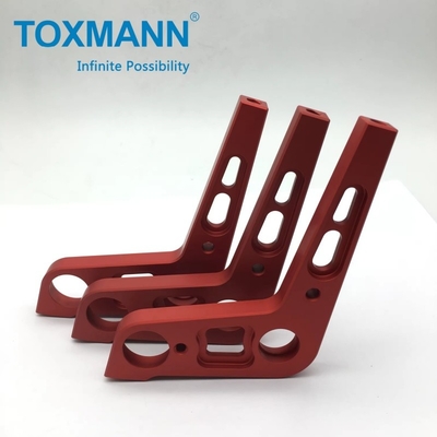 Partie de fraisage CNC à double roulement à courte traction en aluminium 6061-T6 anodisé haute précision