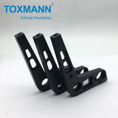 Partie de fraisage CNC à double roulement à courte traction en aluminium 6061-T6 anodisé haute précision