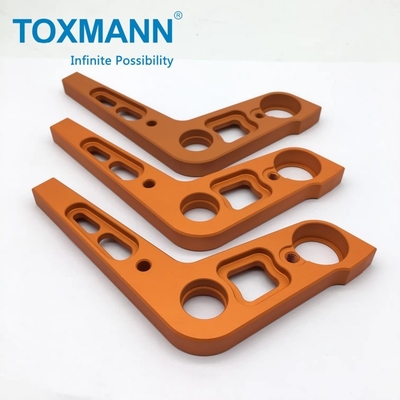 Partie de fraisage CNC à double roulement à courte traction en aluminium 6061-T6 anodisé haute précision