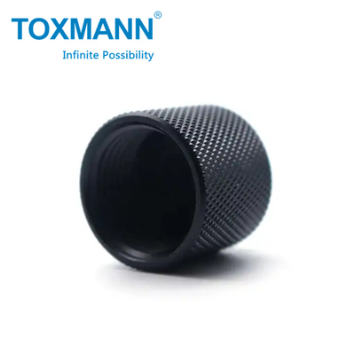 Pièces tournées de précision CNC bouton de commutateur audio en aluminium